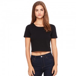 Plain Women's polycotton crop top Bella+Canvas 122 GSM